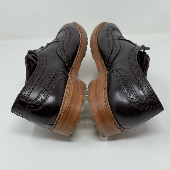 New Allen Edmonds McTavish Lugged Wingtip Oxford Shoes Brown Sz 9.5 - Picture 11 of 14